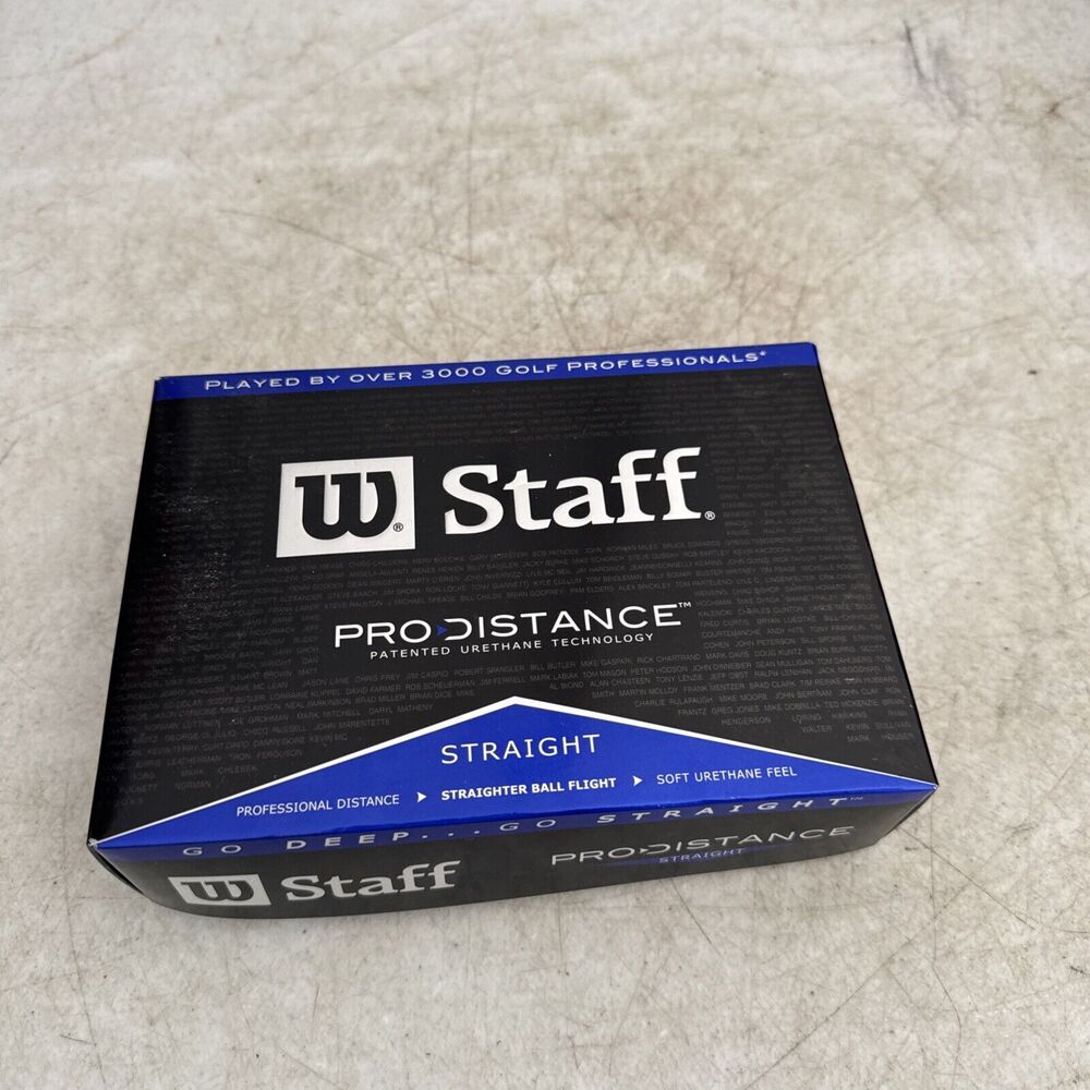 Wilson Staff Pro Distance Straight Golf Balls - 12 Balls New White Balls